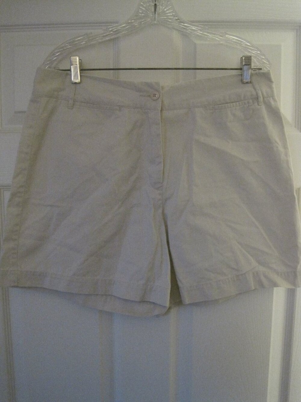 EXPRESS BLEUS VINTAGE LIGHT STONE KHAKI SHORTS SIZE 13/14 EUC